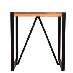 Shabby Chic Esstisch aus buntem Altholz - Vosbadus