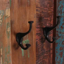 Shabby Chic Garderobenpaneel mit 4 Haken - Ensley