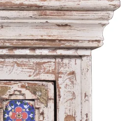 Shabby Chic Nachtkommode in Antikweiß - Mirell