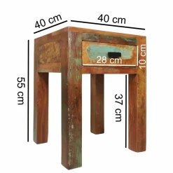 Shabby Chic Nachttisch Dencig mit Schublade