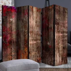 Shabby Chic Paravent in Bretterwand Optik - Nico