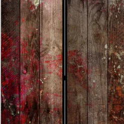 Shabby Chic Paravent in Bretterwand Optik - Nico