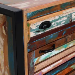 Shabby Chic Schuhschrank aus Recyclingholz - Vosbadus