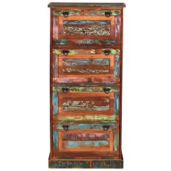 Shabby Chic Schuhschrank mit vier Klappen - Jamaica