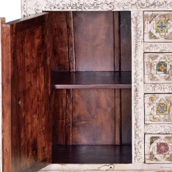 Shabby Chic Sideboard in Antikweiß - Mirell