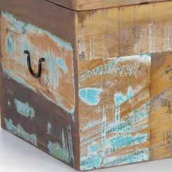 Shabby Chic Truhe aus Altholz - Torreon