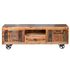 Shabby Chic TV Lowboard aus Recyclingholz - Vatrima