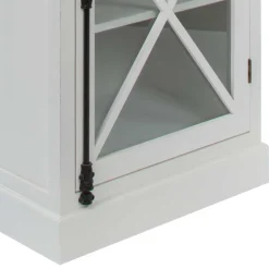 Shabby Chic Vitrine Cultures in Weiß