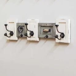 Shabby Chic Wandgarderobe aus Holz lackiert - Iwalian