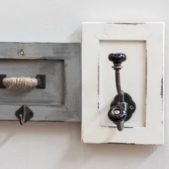 Shabby Chic Wandgarderobe aus Holz lackiert - Iwalian