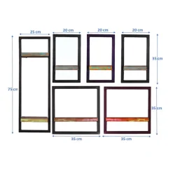 Shabby Chic Wandregale Set - Jamaica (sechsteilig)