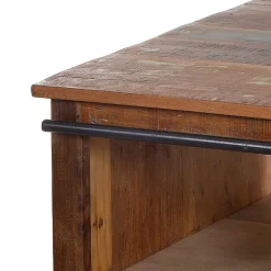 Shabby Couchtisch Vayamos mit Stauraum Schiebetüren