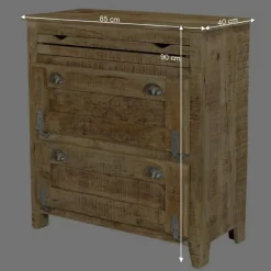 Shabby Design Schuhschrank mit 2 Klappen - Suennas