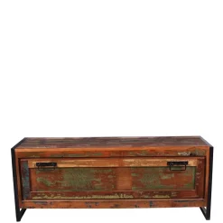 Shabby Garderobenmöbel aus Massivholz - Ensley (sechsteilig)