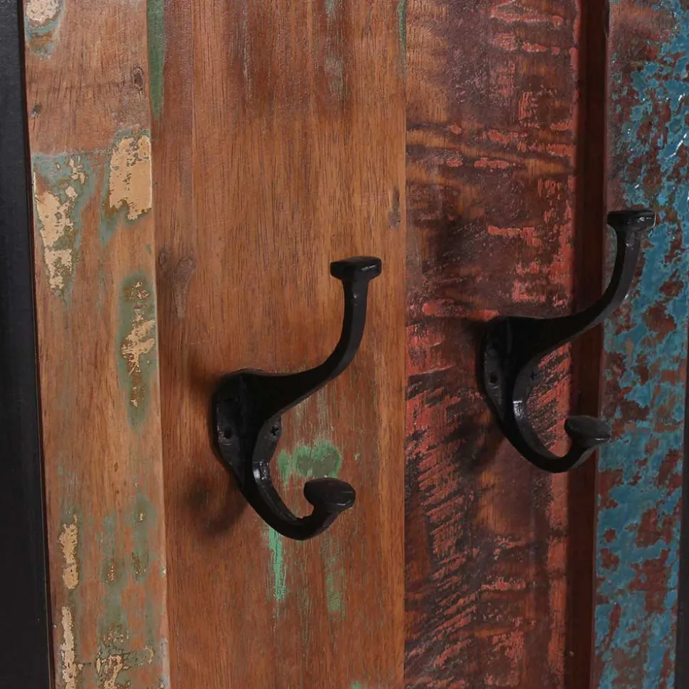 Shabby Garderobenpaneels & Bank - Ensley (dreiteilig)