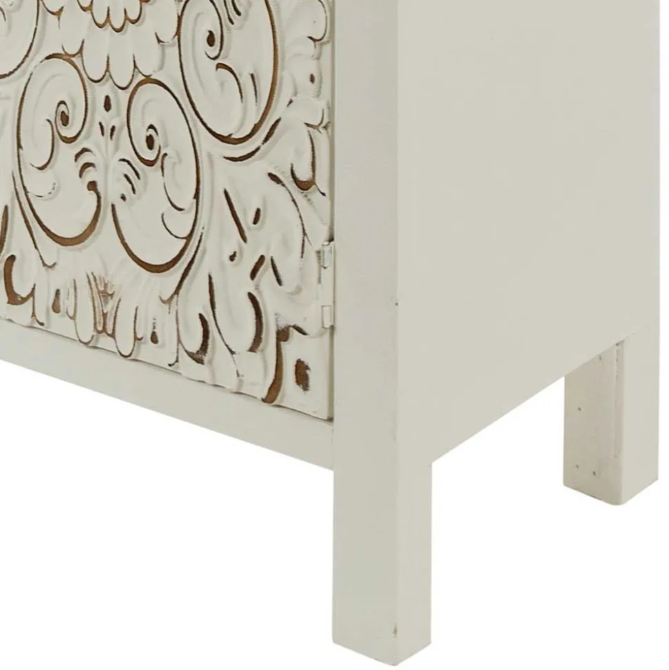 Shabby Highboard mit Ornament Muster Front - Acacio