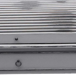 Shabby Sekretär Islando in Grau und Dunkelbraun