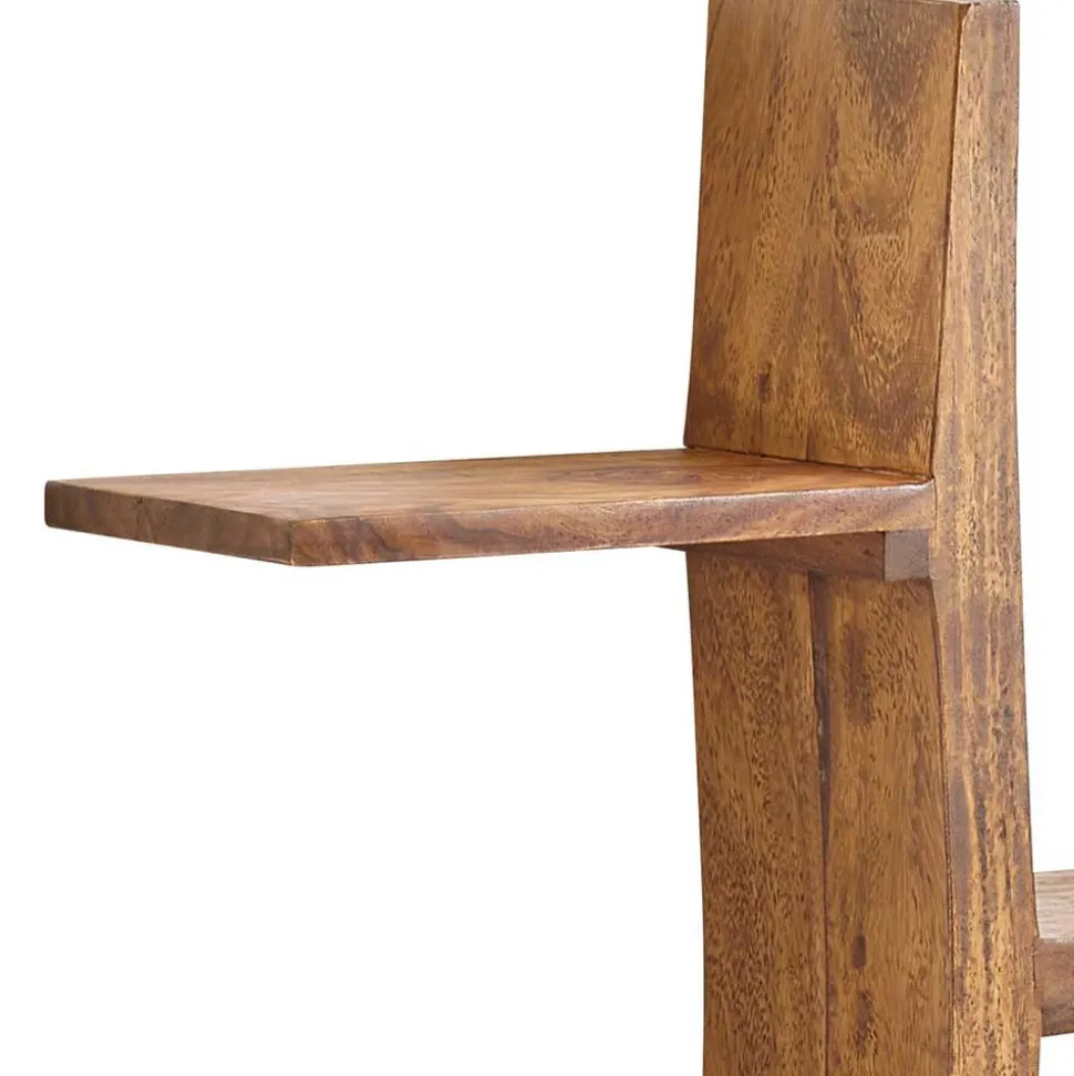 Sheesham Wandregal mit vier Böden - Elmin