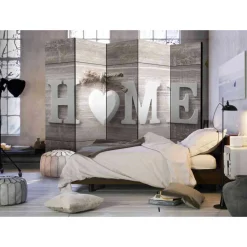 Sichtschutz Paravent Home Schrift - Ucaida