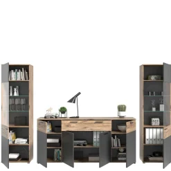 Sideboard & zwei Vitrinenschränke Set - Lucios (dreiteilig)