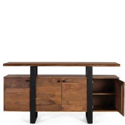 Sideboard aus Palisanderholz und Metall - Uniaka