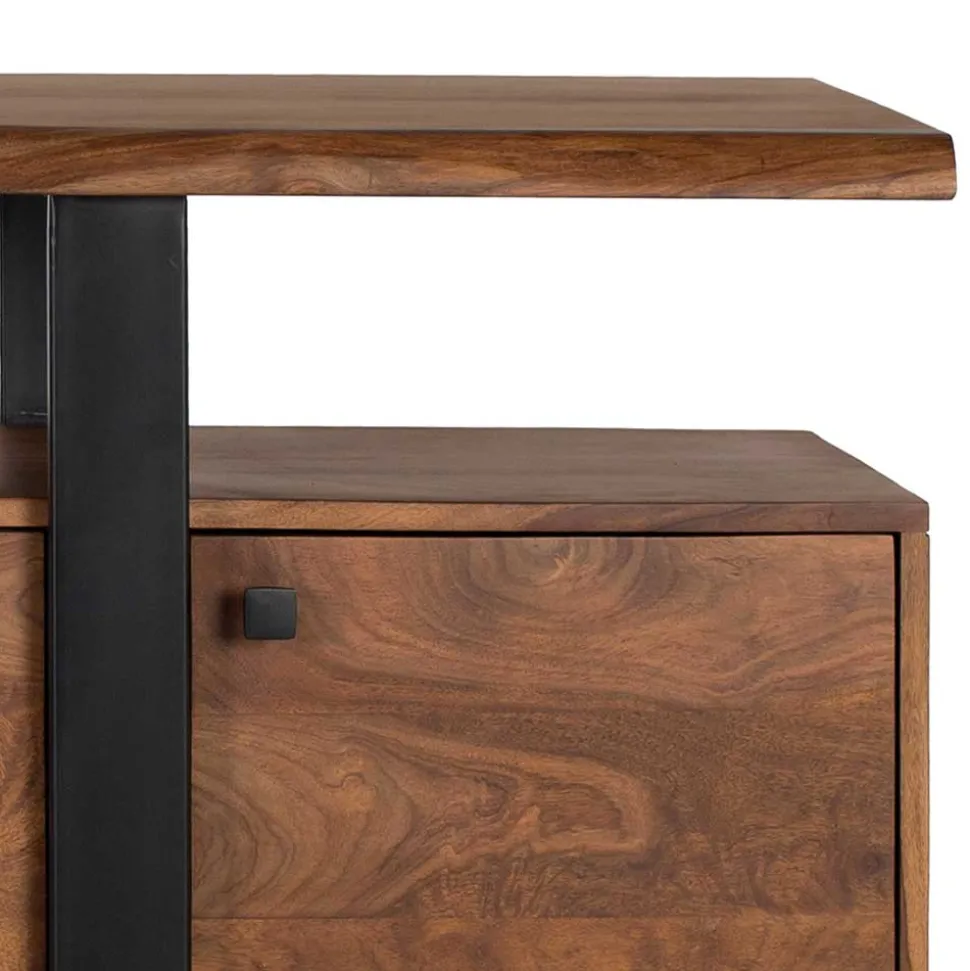 Sideboard aus Palisanderholz und Metall - Uniaka