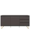Sideboard in Grau & Gold - Tajibo