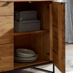 Sideboard mit 2 Türen & Regal 150x85x40 cm - Varzado