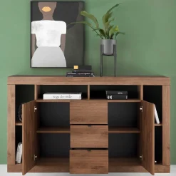 Sideboard mit drei Schubladen & sechs Fächern - Cosmonata