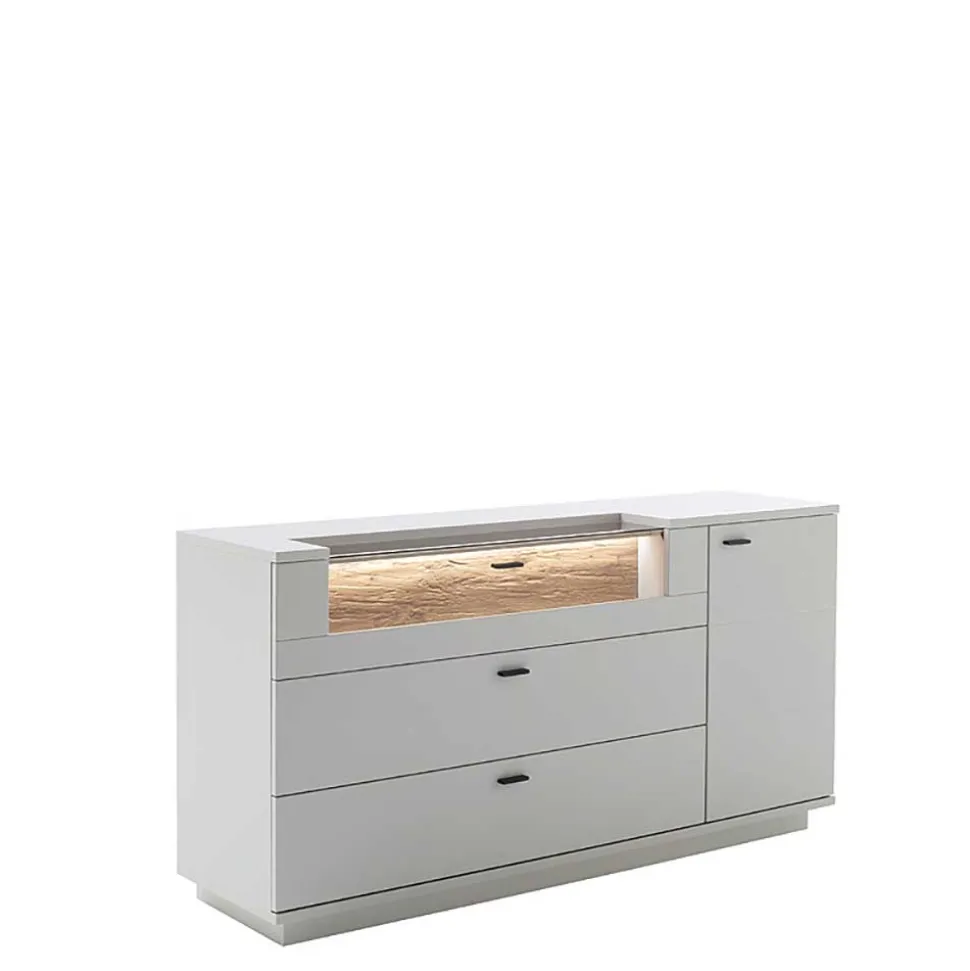 Sideboard mit Glas Klappe & Tür - Apulco