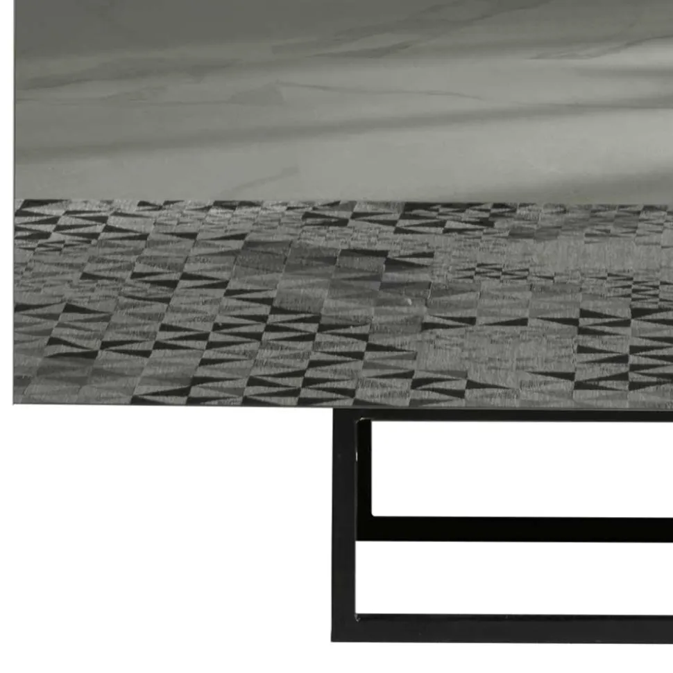 Sideboard mit rauchgrauem Spiegelglas - Razepta