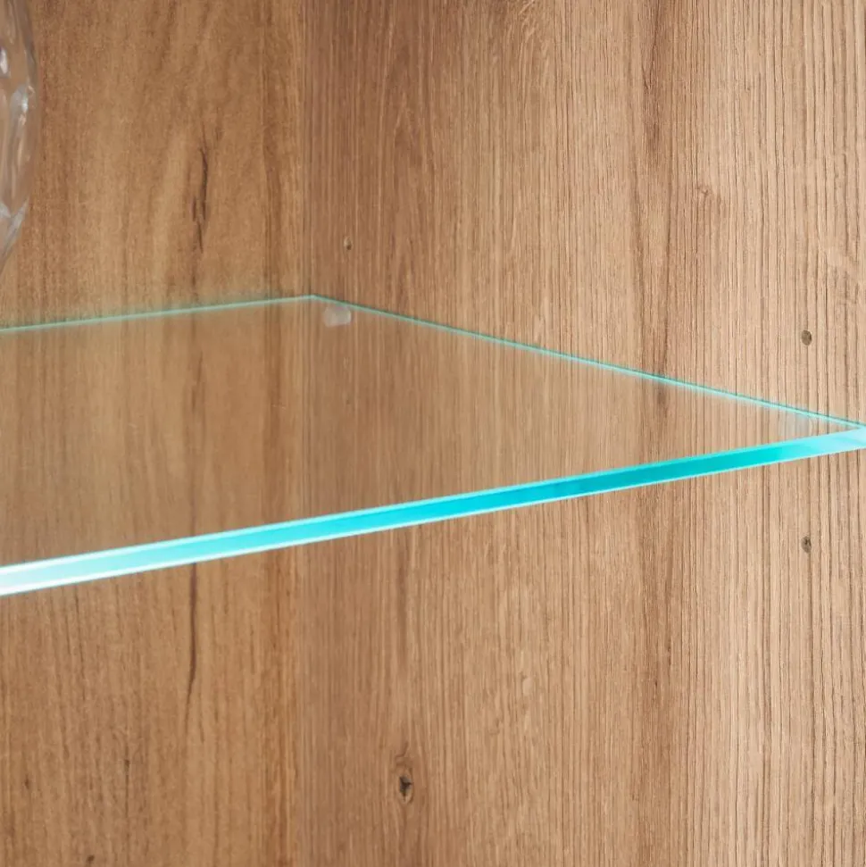 Sideboard Vitrine in Eiche Dekor - Brocus