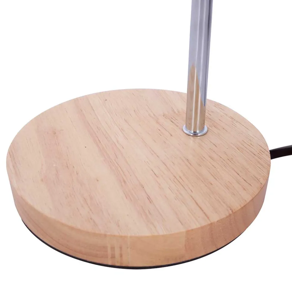 Silberfarbene Tischlampe aus Metall - Viligreta