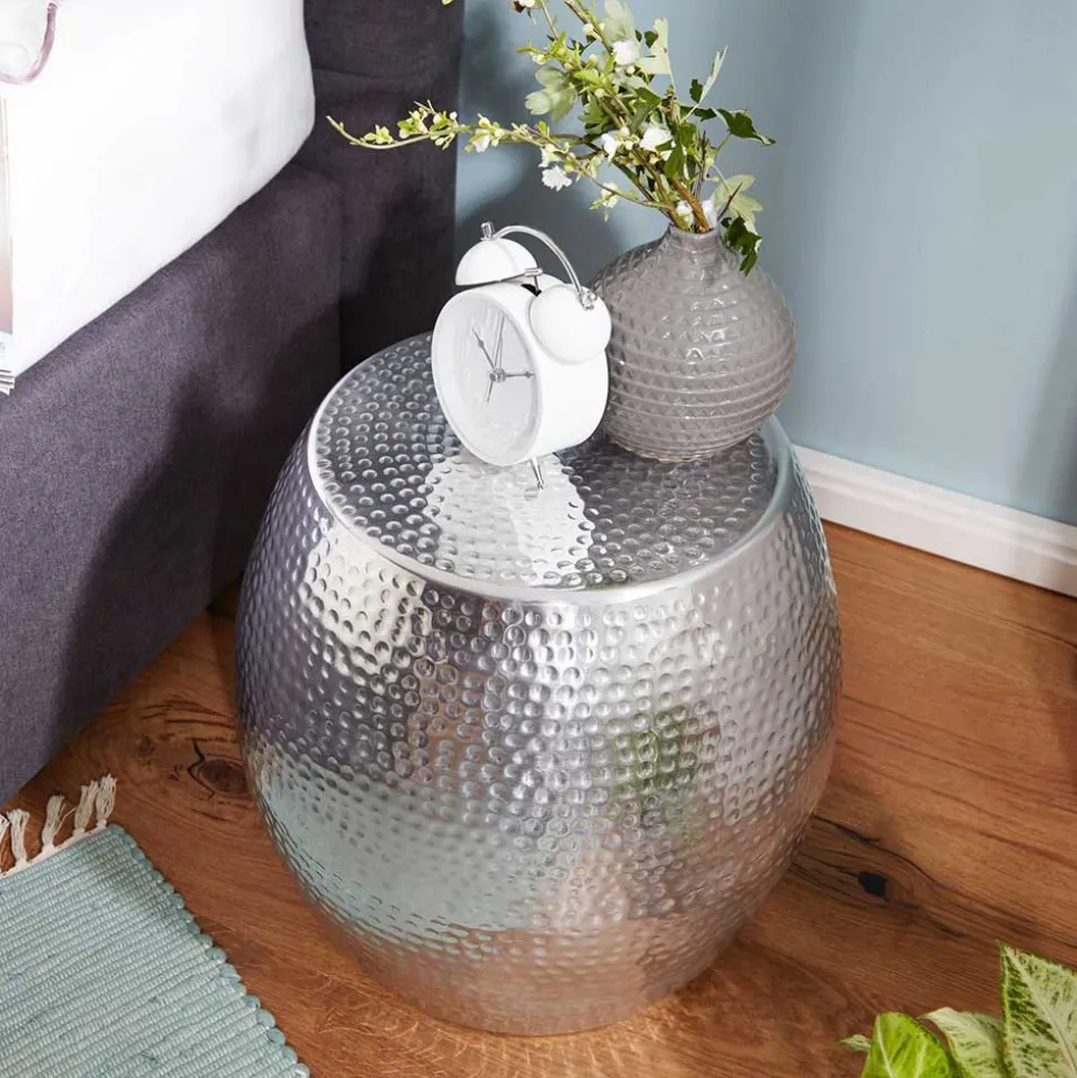 Silberner Beitisch aus Aluminium - Moyico