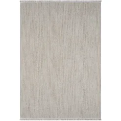 Sisaloptik Teppich mit Fransen an den kurzen Seiten - More
