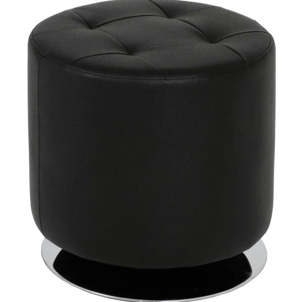 Sitzhocker Sabeth in Schwarz