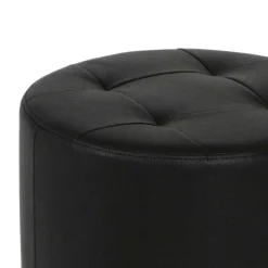 Sitzhocker Sabeth in Schwarz