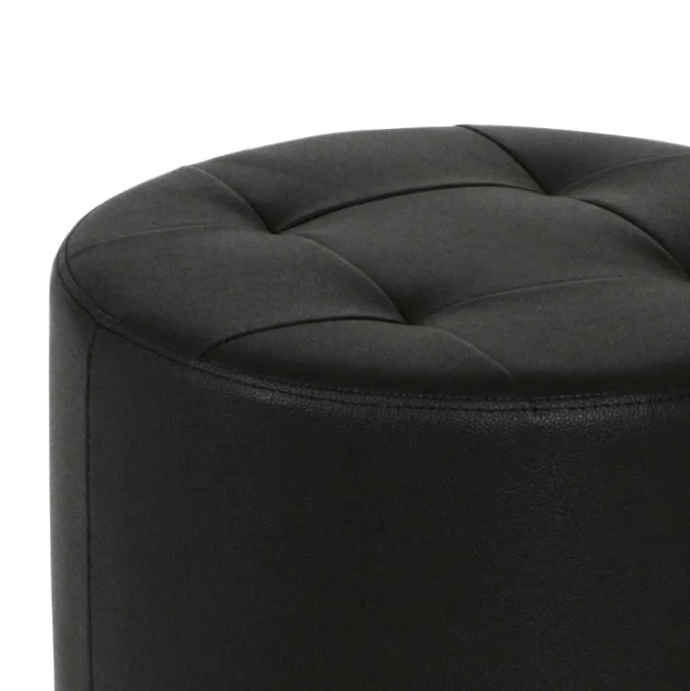 Sitzhocker Sabeth in Schwarz