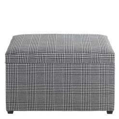 Sitztruhe mit Hahnentritt Muster - Jantonia