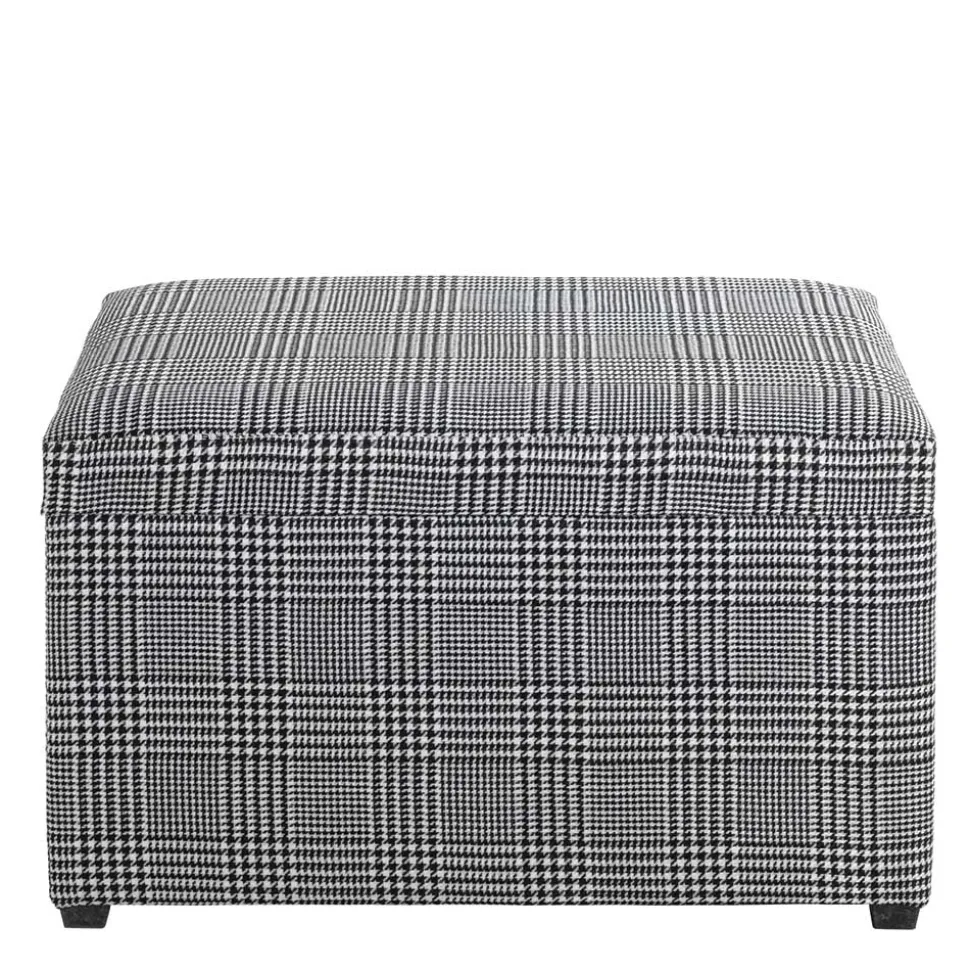 Sitztruhe mit Hahnentritt Muster - Jantonia