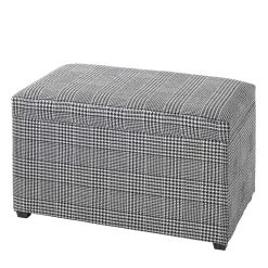 Sitztruhe mit Hahnentritt Muster - Jantonia