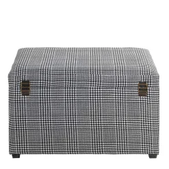 Sitztruhe mit Hahnentritt Muster - Jantonia