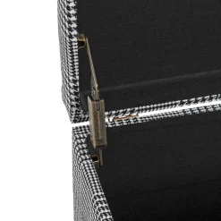 Sitztruhe mit Hahnentritt Muster - Jantonia