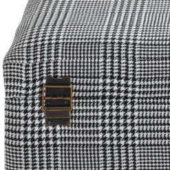 Sitztruhe mit Hahnentritt Muster - Jantonia