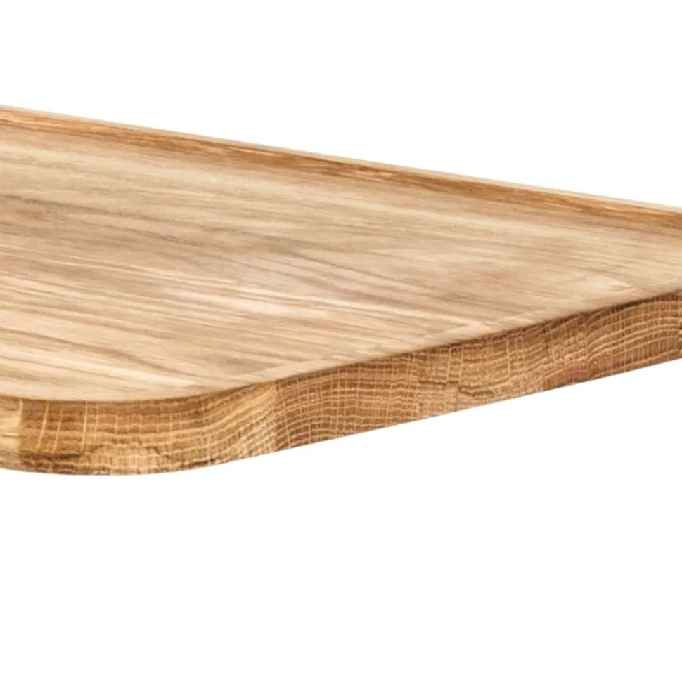 Skandi Anstelltisch mit Holzplatte Eiche - Noele