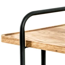 Skandi Anstelltisch mit Holzplatte Eiche - Noele