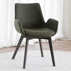 Skandi Armlehnenstühle in Dunkelgrün - Car (2er Set)