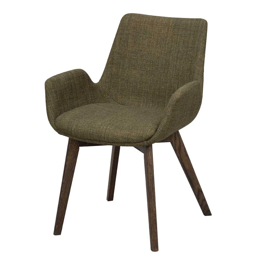 Skandi Armlehnenstühle in Dunkelgrün - Car (2er Set)