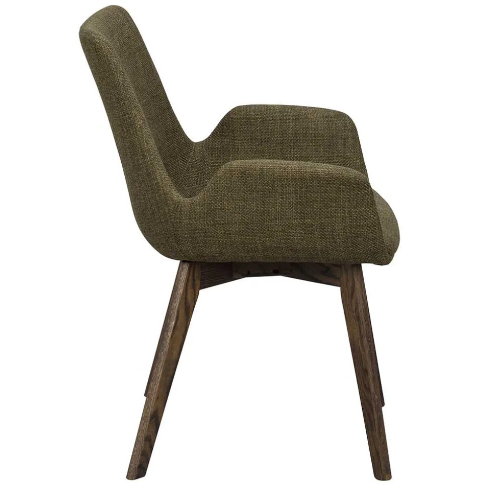 Skandi Armlehnenstühle in Dunkelgrün - Car (2er Set)