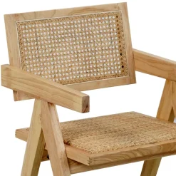 Skandi Armlehnenstuhl in Natur - Forcia